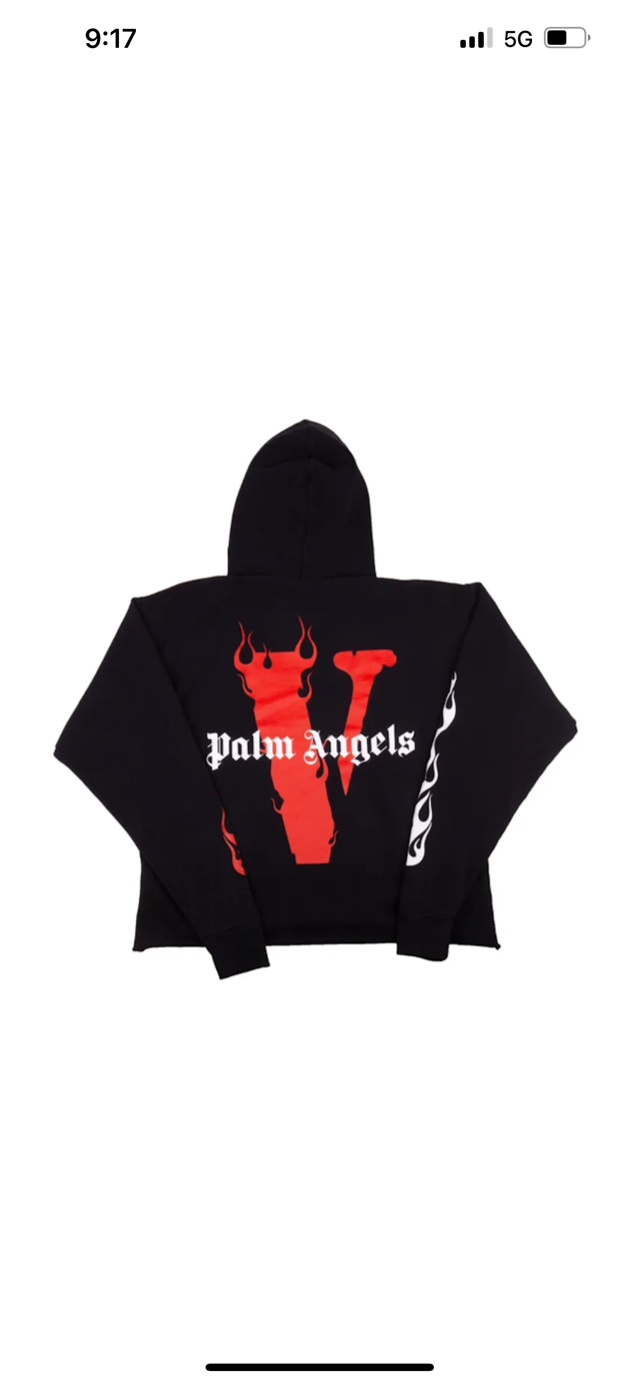 Vlone x Palm Angels Hoodie Black/Red